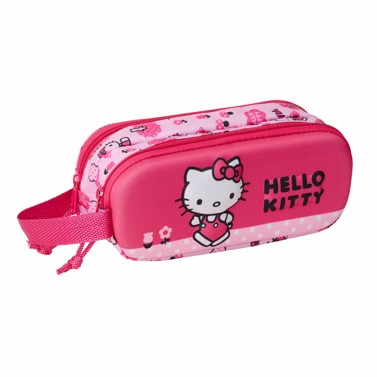 Dubbel bär-allt Hello Kitty Rosa 21 x 8 x 6 cm