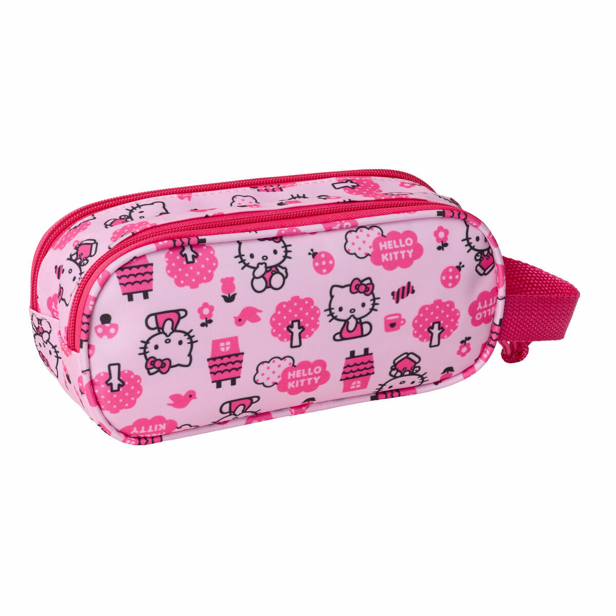Dubbel bär-allt Hello Kitty Rosa 21 x 8 x 6 cm - 3
