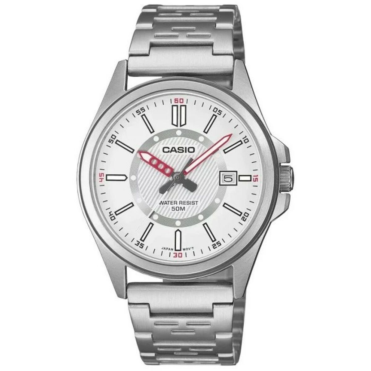 Herrklocka Casio ENTICER GENT Silvrig (Ø 40 mm)