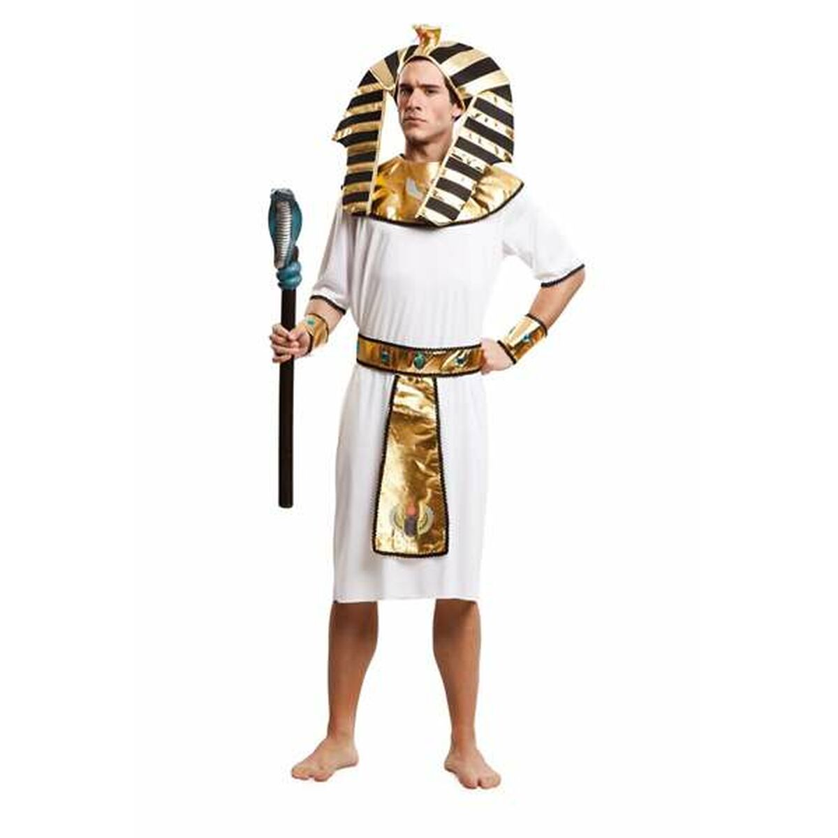 Maskeraddräkt vuxna My Other Me Egyptian Gold Vit M/L - 3