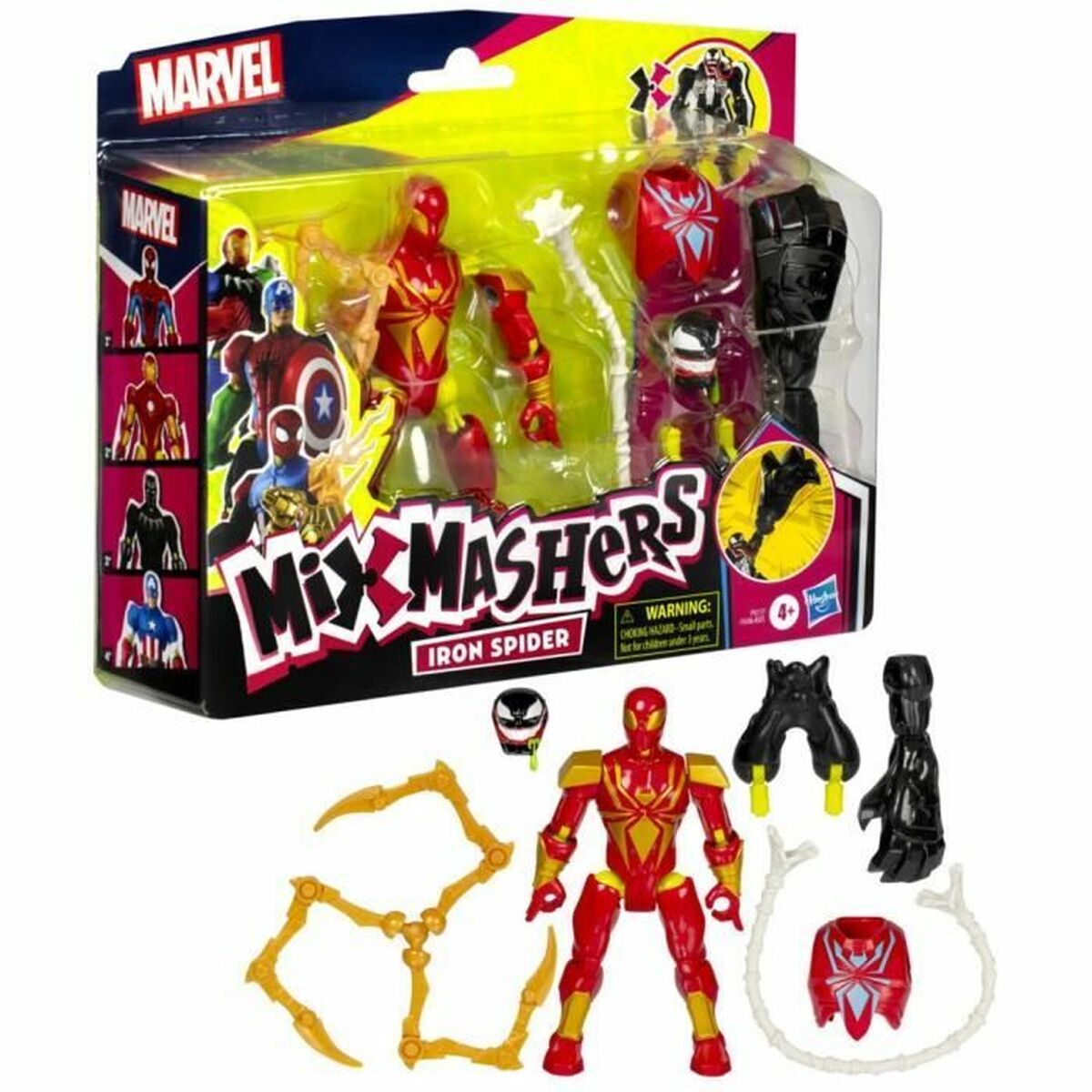 Ledad figur Hasbro MixMashers Iron Spider Deluxe