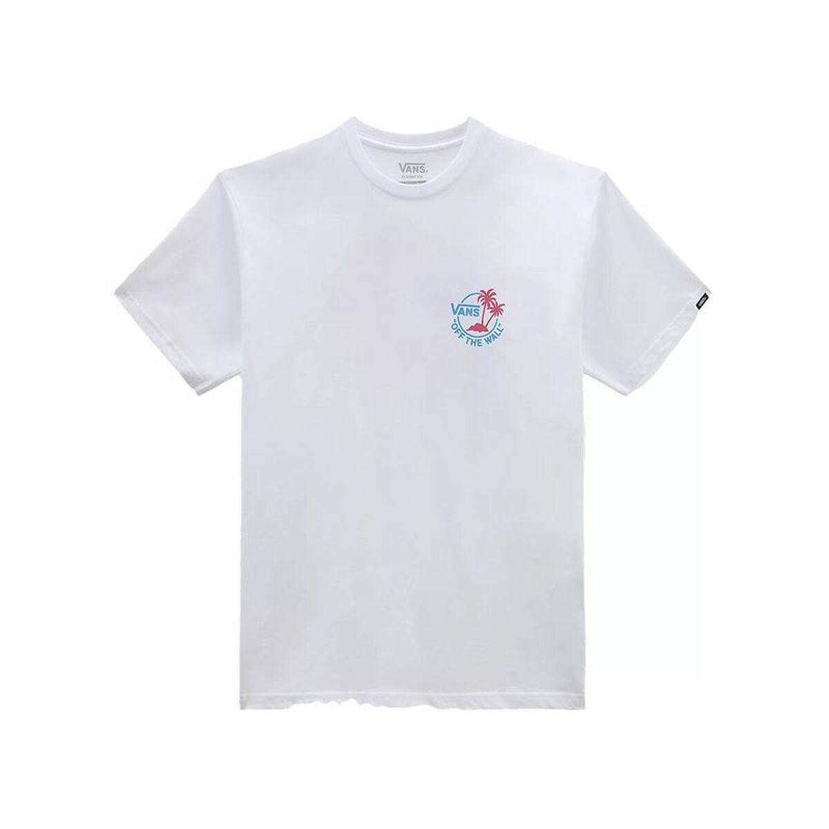 T-shirt med kortärm Herr Vans Classic Mini Dual Palm Vit - 2
