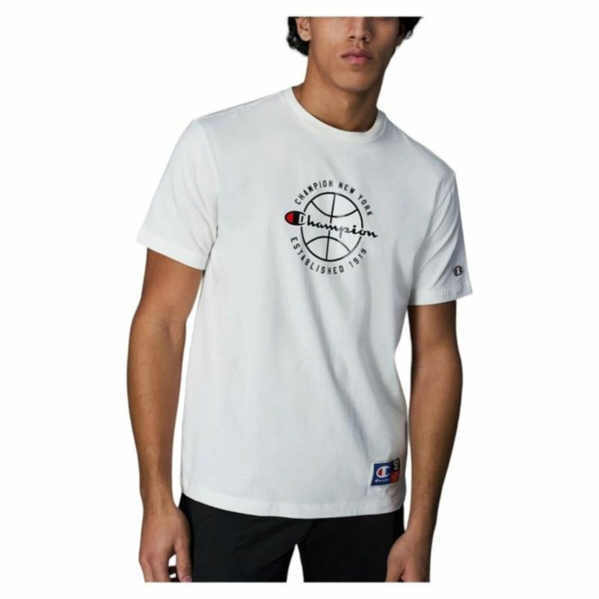 T-shirt med kortärm Herr Champion Crewneck - 3