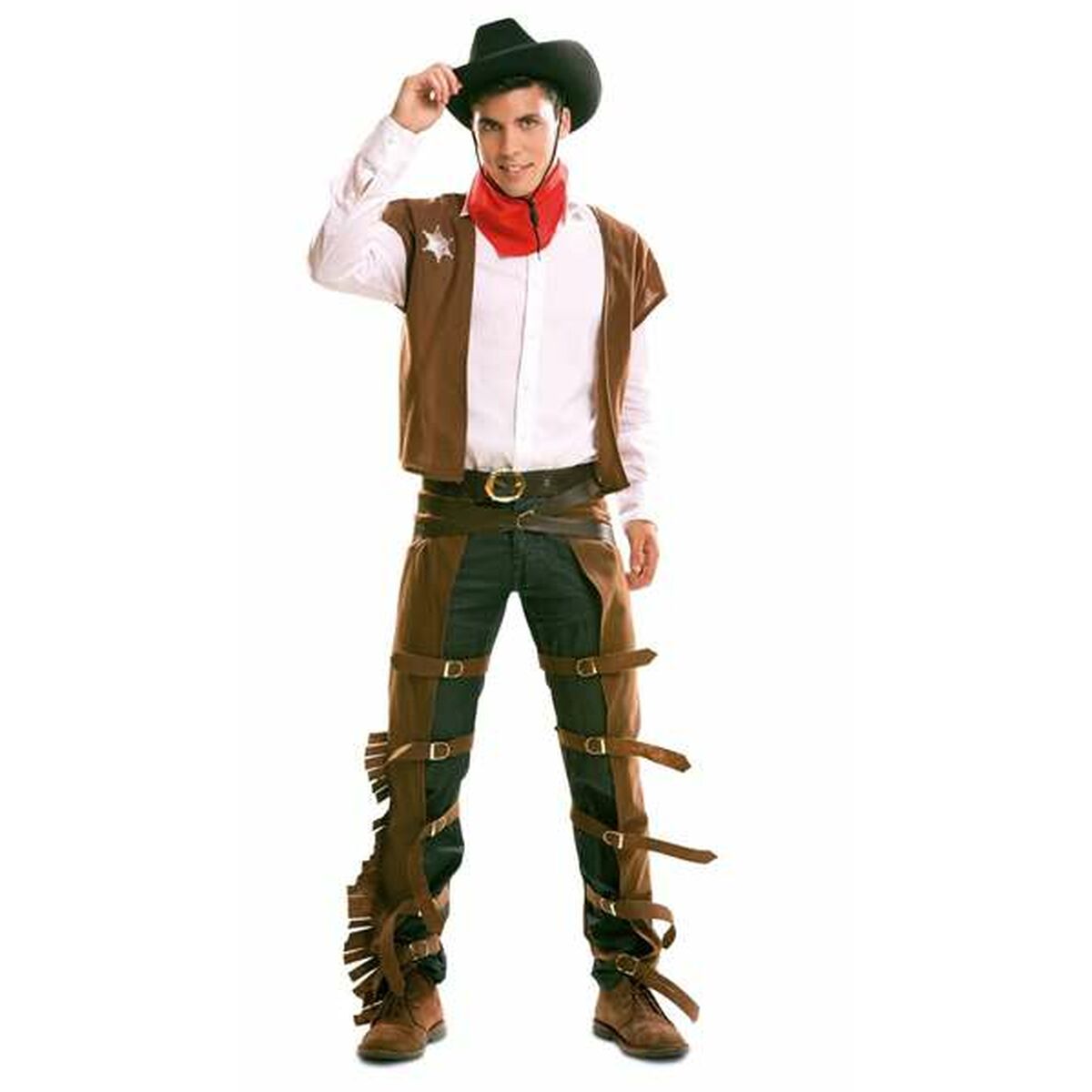 Maskeraddräkt vuxna My Other Me Brun Cowboy
