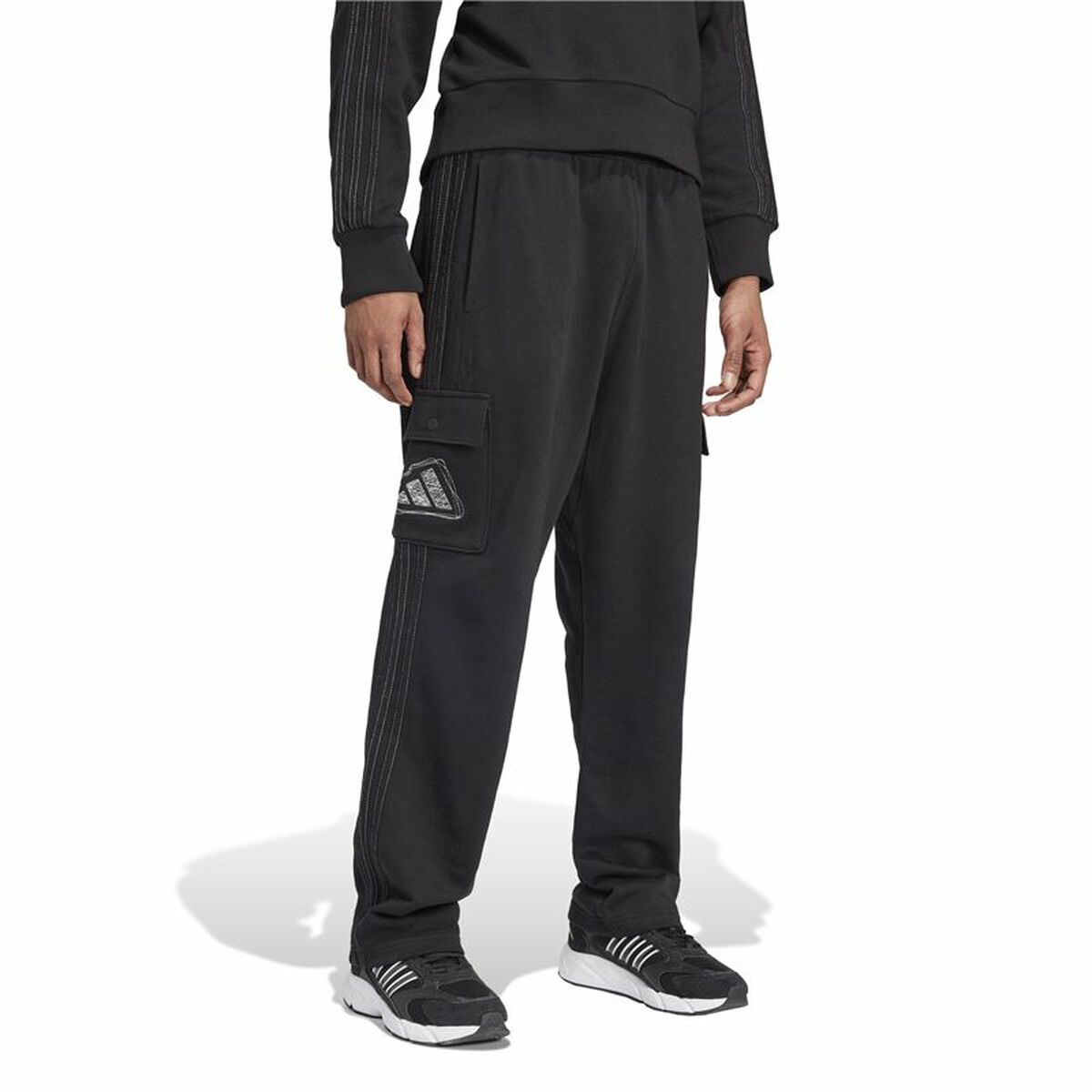 Träningsbyxa barn Adidas Graphic Seasonal Svart - 2