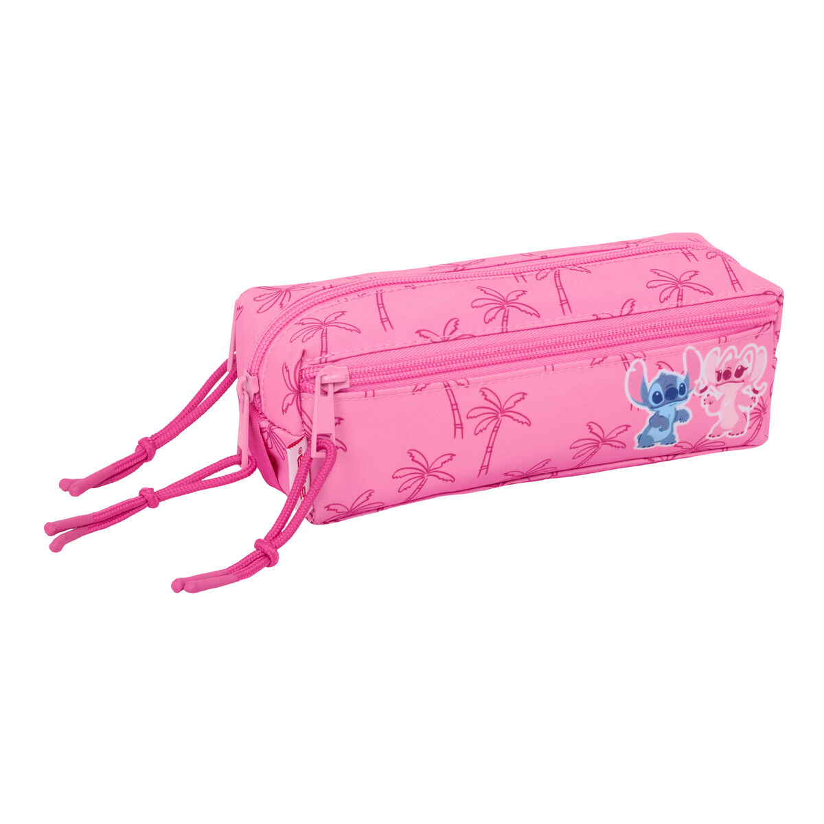 Tredubbel Carry-all Lilo & Stitch Chill Rosa Mint 22 x 8,5 x 6 cm