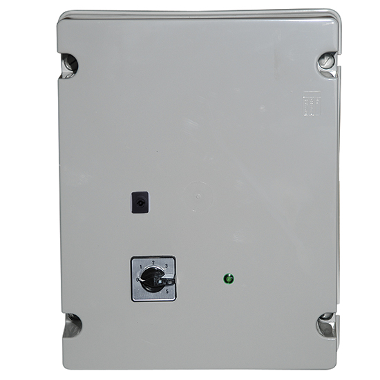 varvtalsregulatorn, 5 hastigheter, 10 A, 400 V