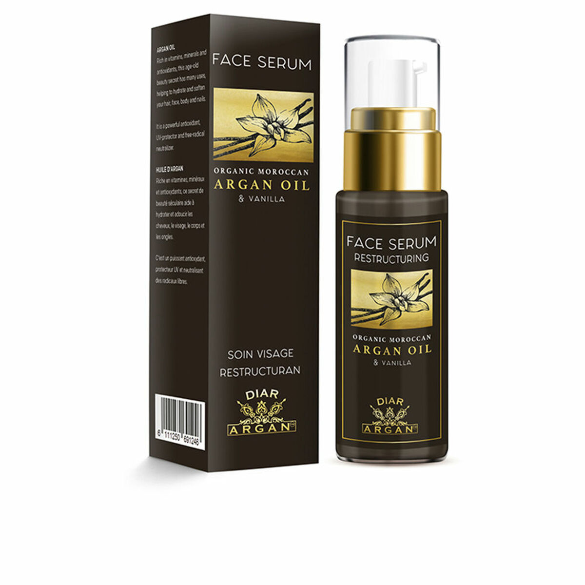 Ansiktsserum Diar Argan   30 ml Vanilj Argan