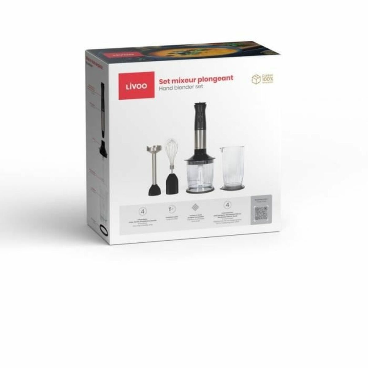 Stavmixer Livoo DOP246 Svart 800 W - 2