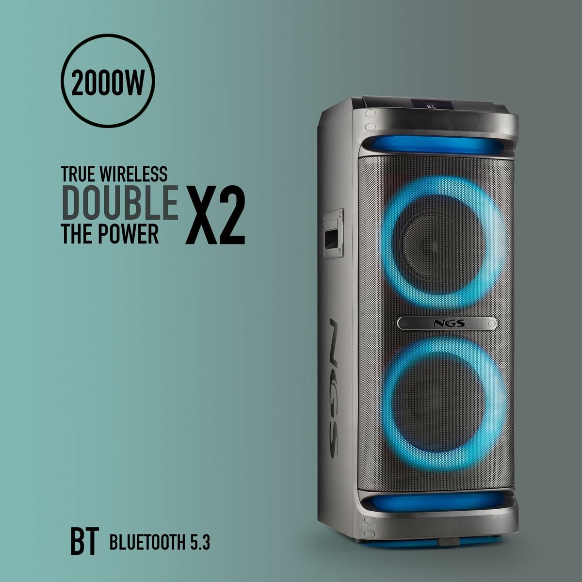 Bärbar Bluetooth Högtalare NGS WILDSPACE2 Svart - 2