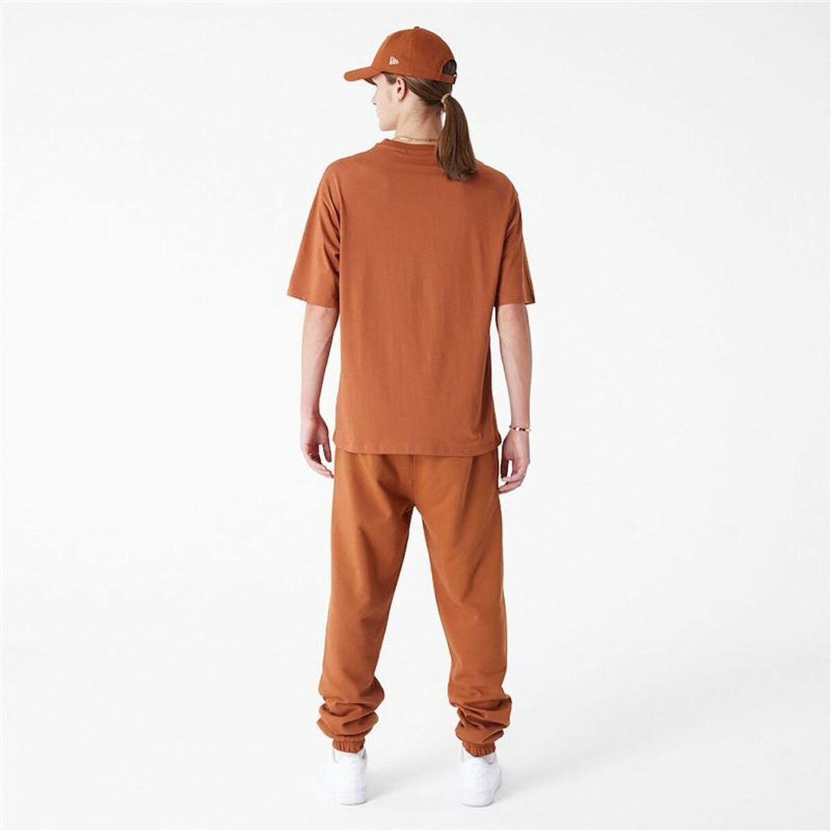 Sporttröja med ärmar New Era LEAGUE ESSNTLS LC OS TEE NEYYAN 60435552 Brun (L) - 2