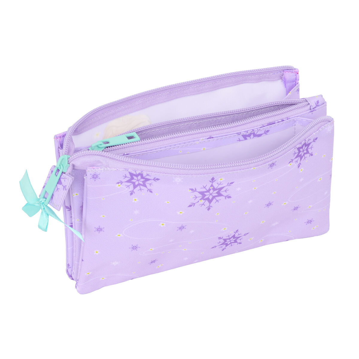 Tredubbel Carry-all Frozen Spirit Lila 22 x 12 x 3 cm - 2