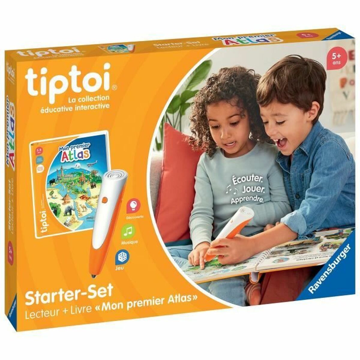 Utbildningsspel Ravensburger tiptoi® Starter Atlas 4005556001774 (FR)