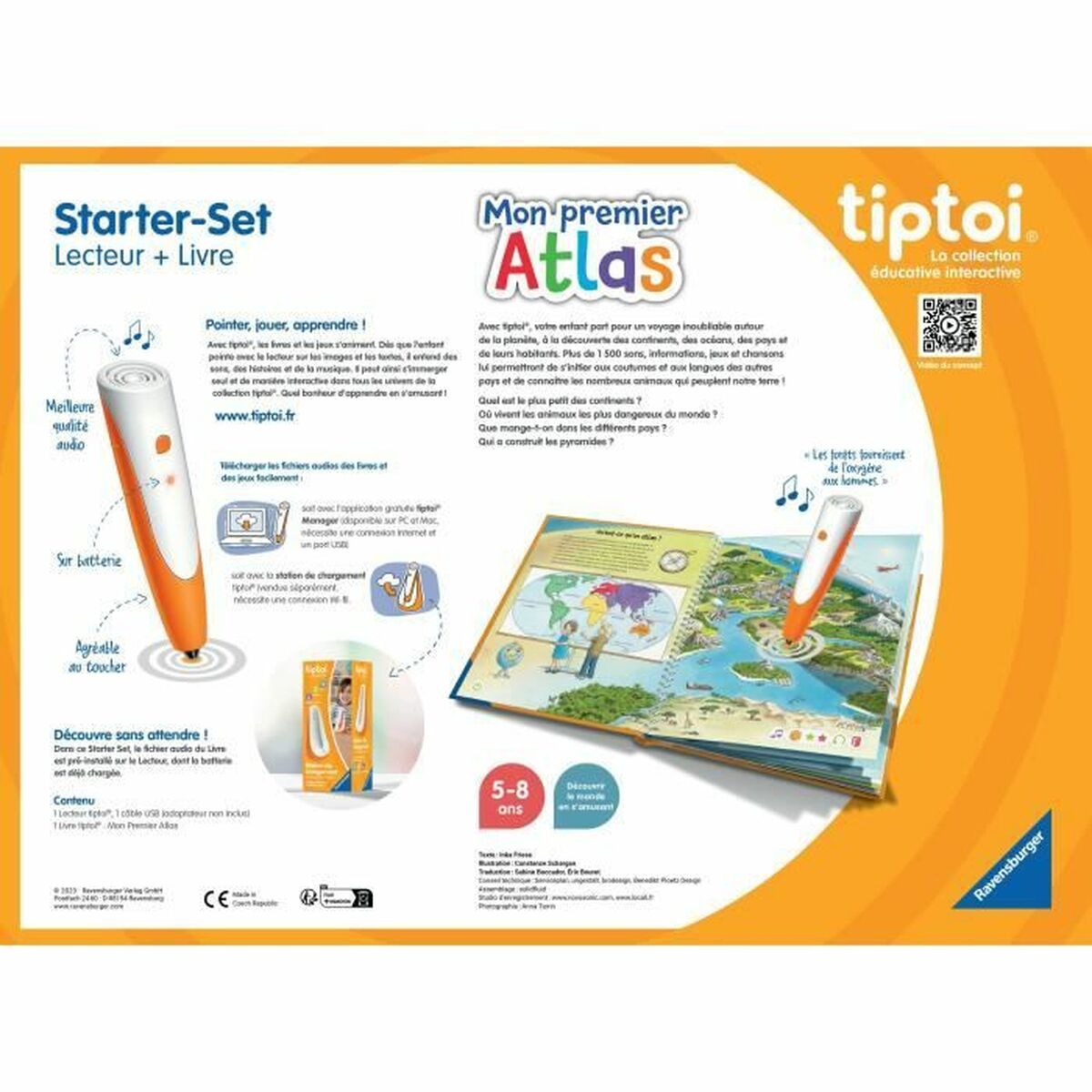 Utbildningsspel Ravensburger tiptoi® Starter Atlas 4005556001774 (FR) - 3