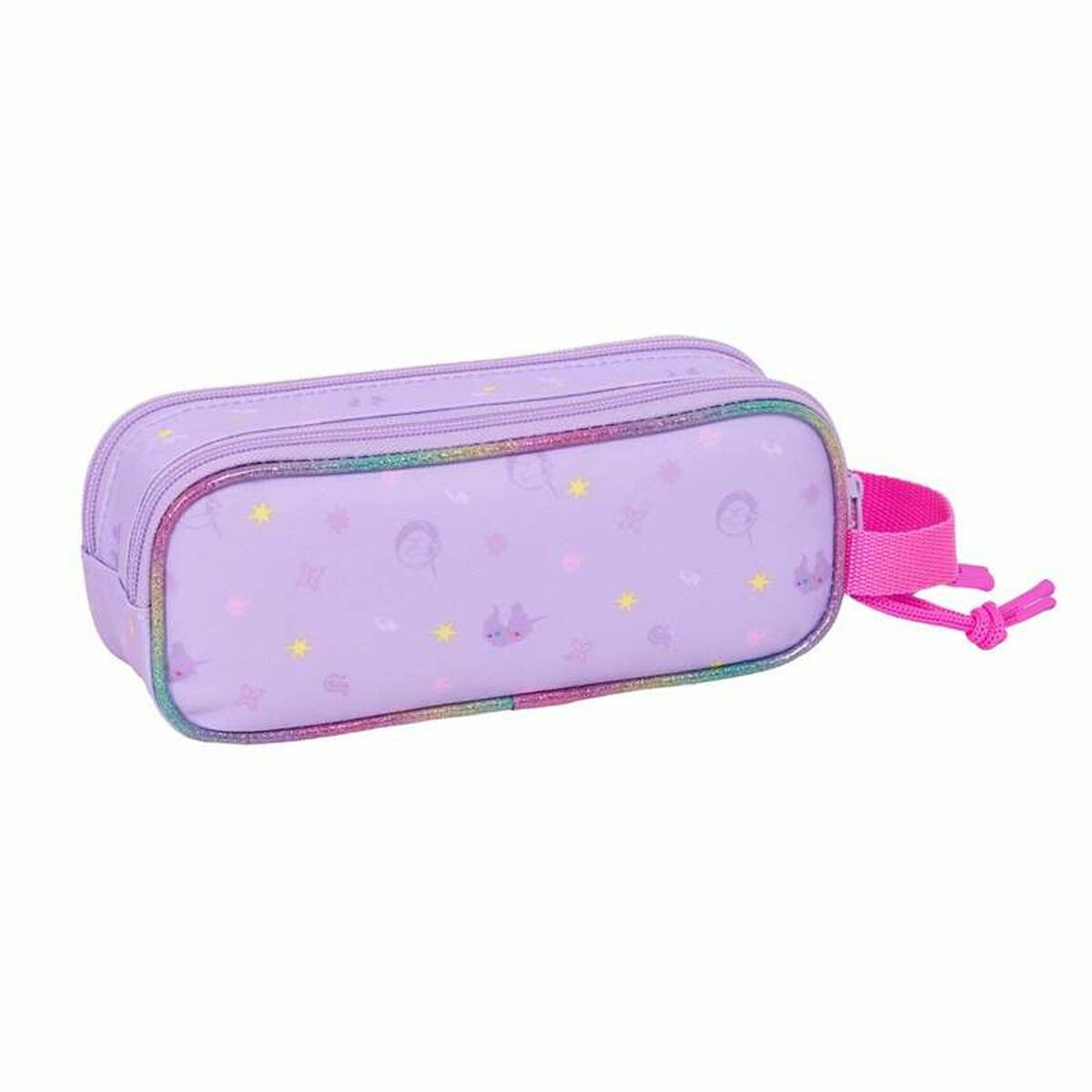 Dubbel bär-allt Unicorn Academy Lila 21 x 8 x 6 cm - 2