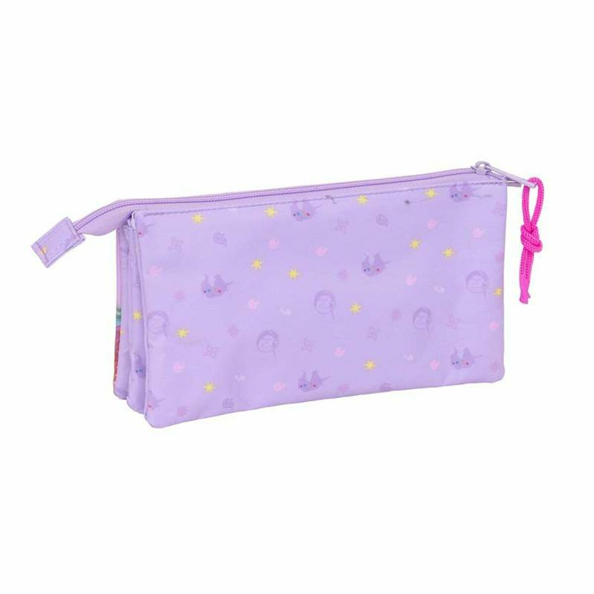 Tredubbel Carry-all Unicorn Academy Lila 22 x 12 x 3 cm - 2