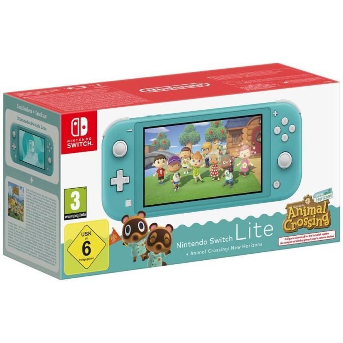 Nintendo Switch Lite + Animal Crossing Nintendo 45496546083 Turkos