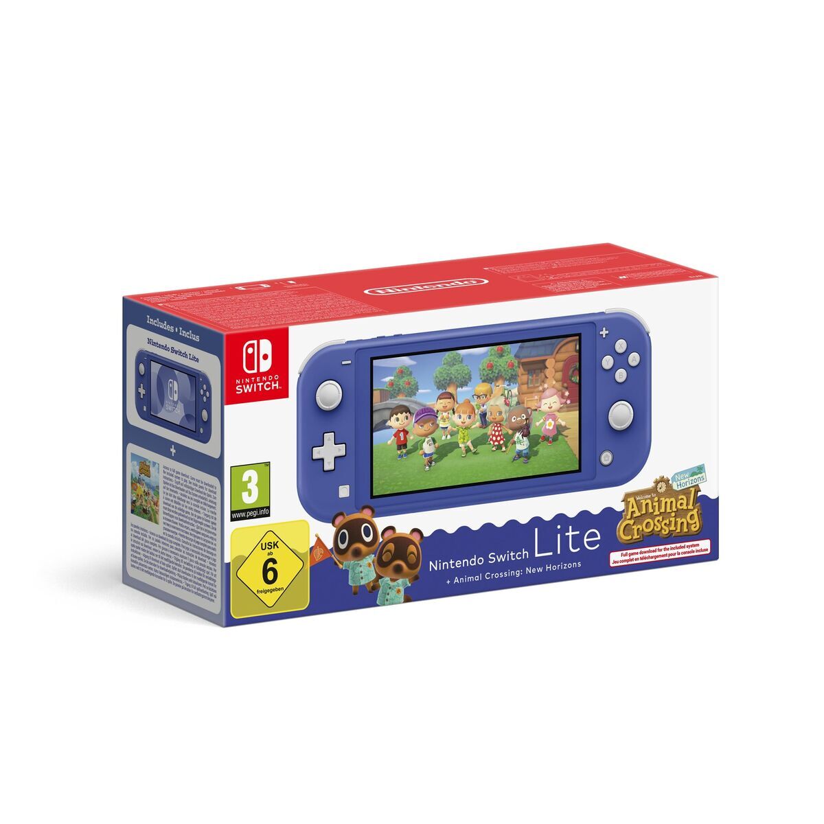 Nintendo Switch Lite + Animal Crossing Nintendo 45496546120 Blå