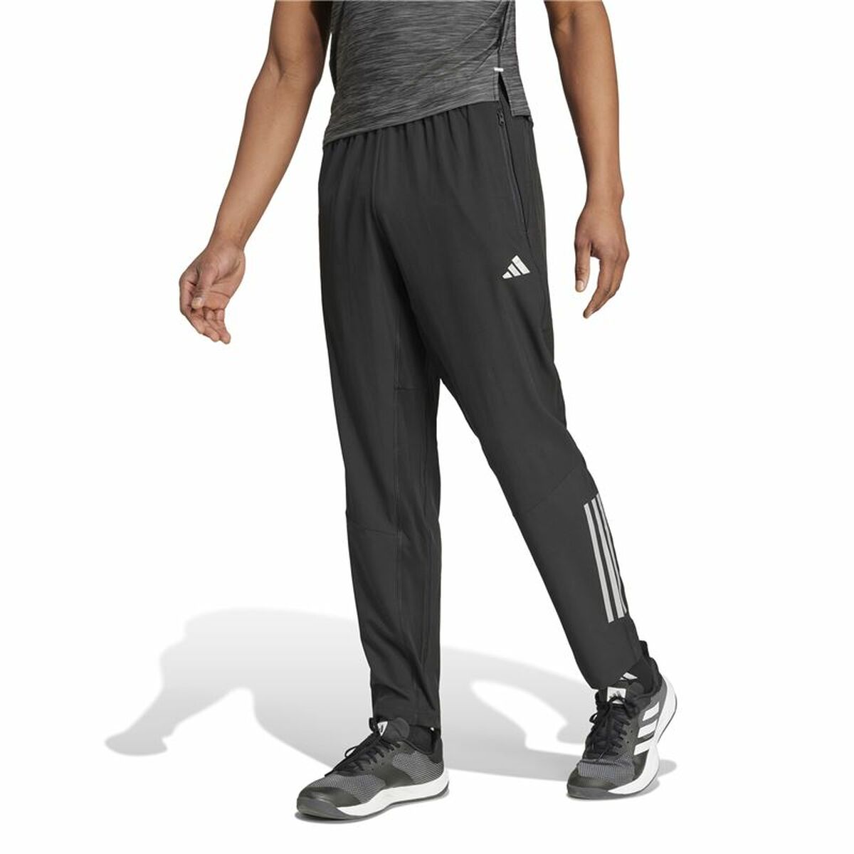Långa träningsbyxor Adidas Gym+ Training Svart Män - 2