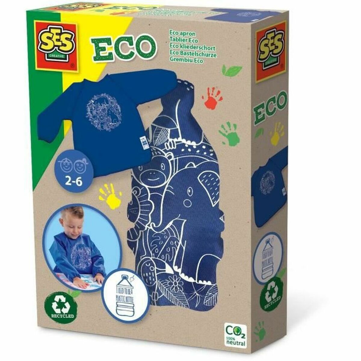Färgläggningsbart förkläde SES Creative Eco Apron - 100% Recycled Anpassad
