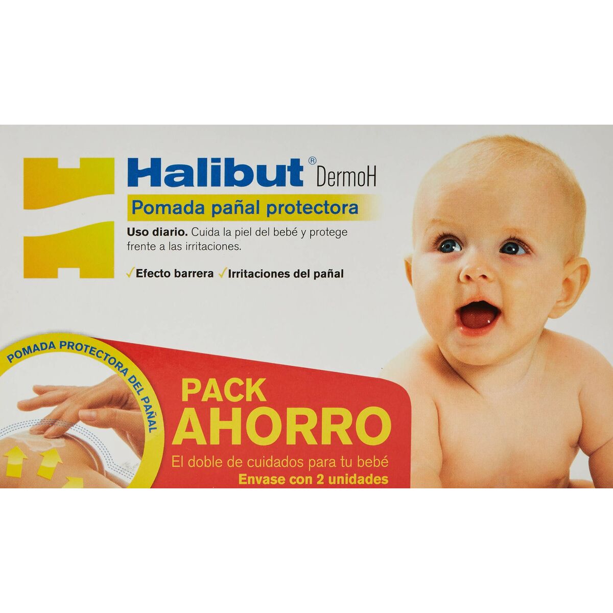 Skyddande blöjkräm Halibut Pomada 45 g 2 x 45 g Pomada - 2