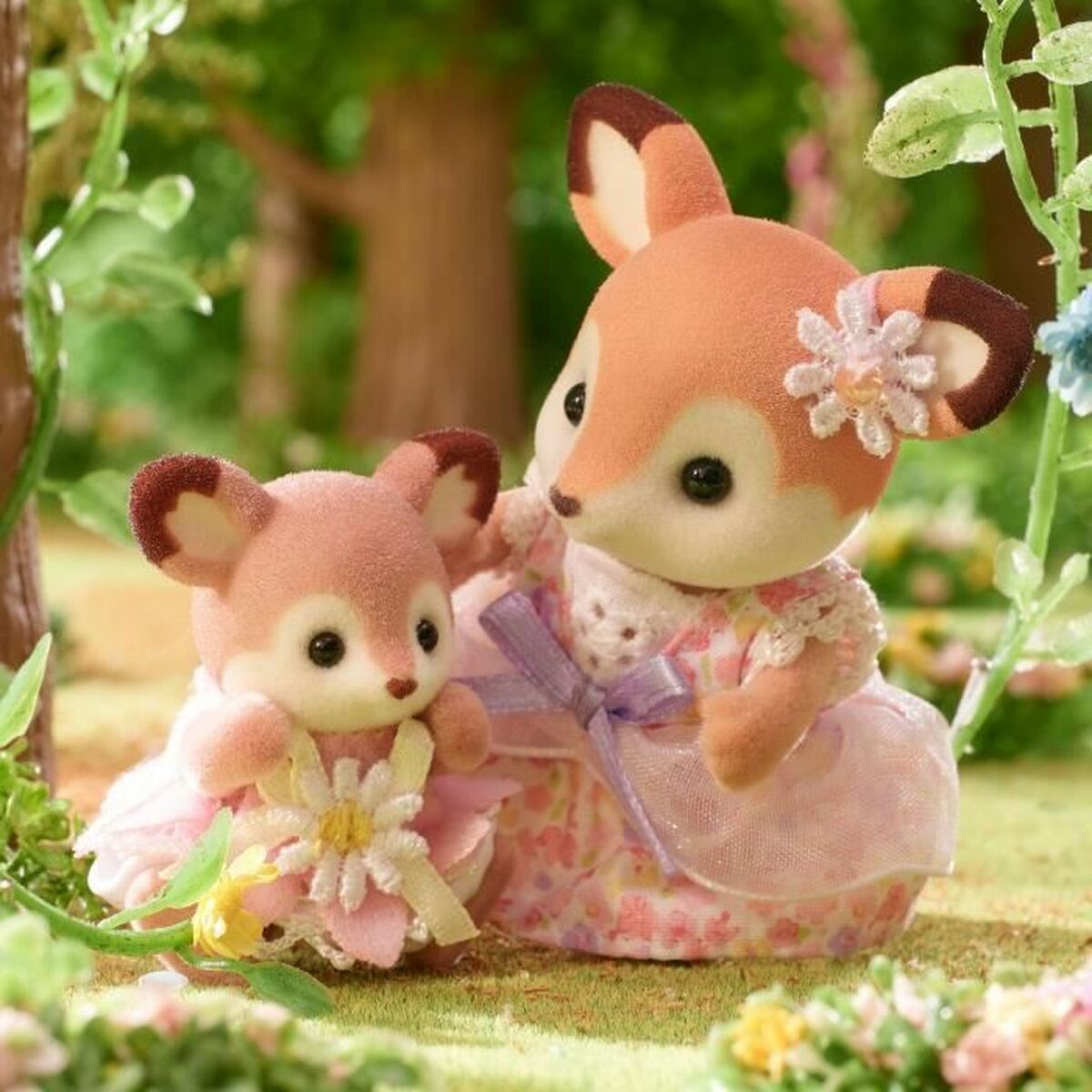Ledad figur Sylvanian Families Ciervo bebé y columpio djur - 2