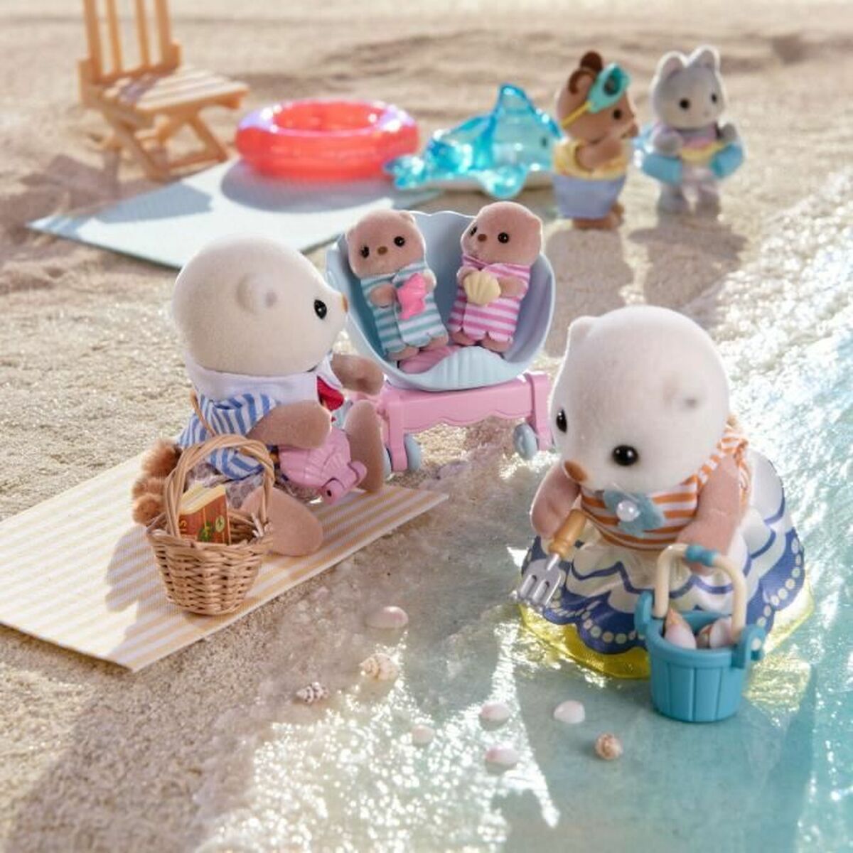 Ledad figur Sylvanian Families La familia de las nutrias marinas djur - 3