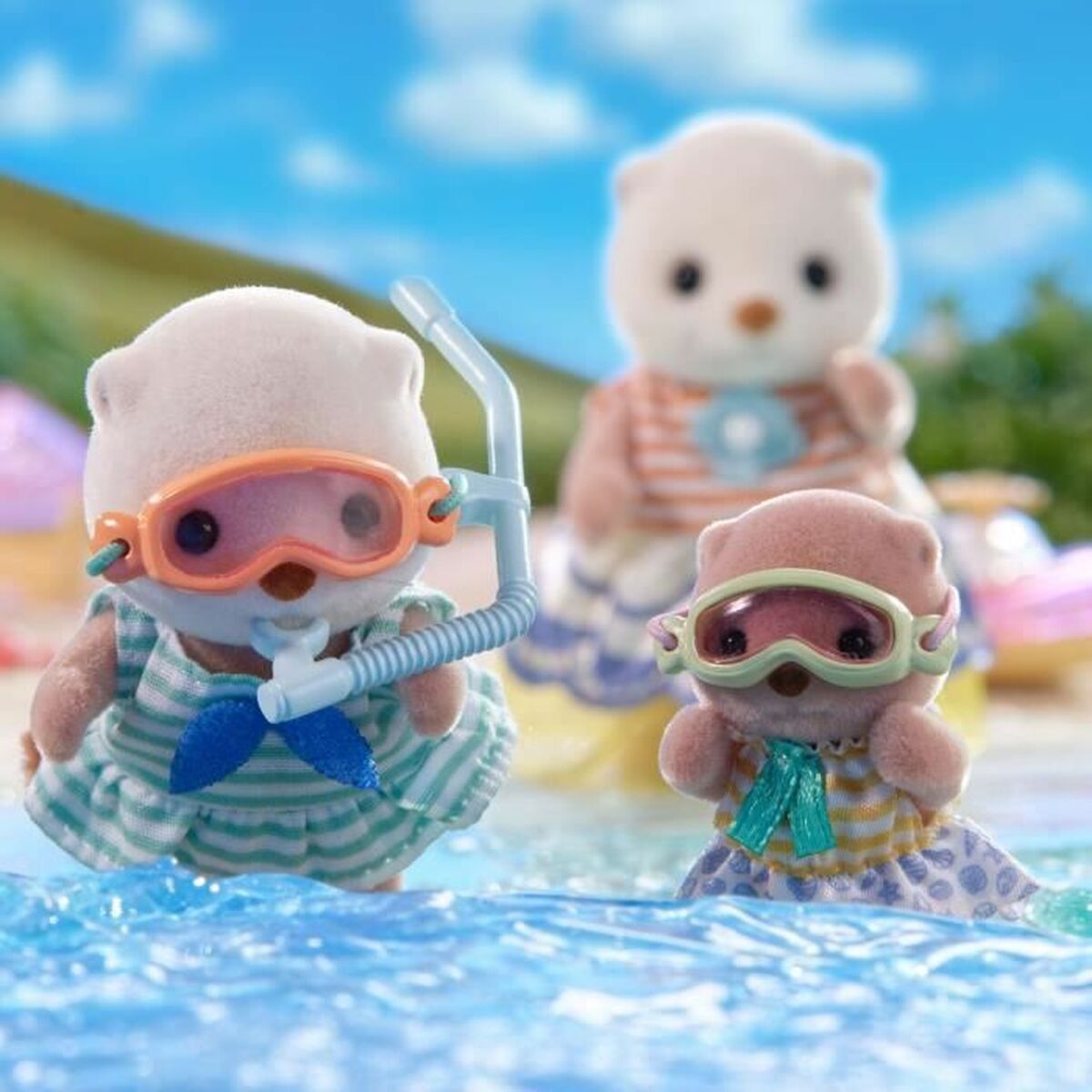 Ledad figur Sylvanian Families Las hermanas nutrias marinas djur - 2