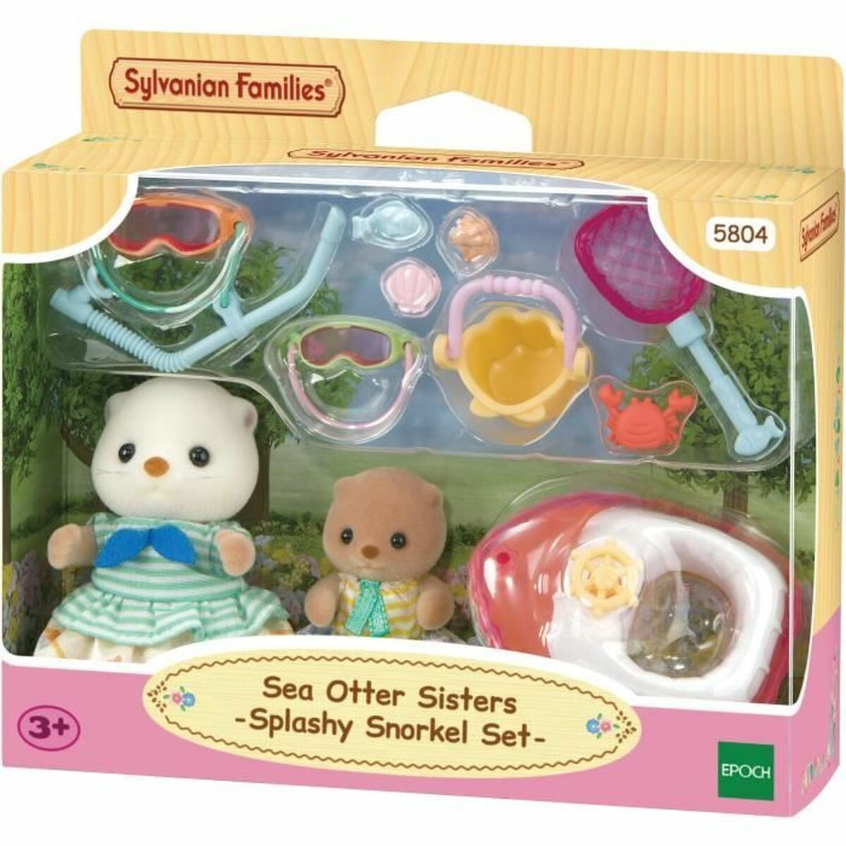 Ledad figur Sylvanian Families Las hermanas nutrias marinas djur