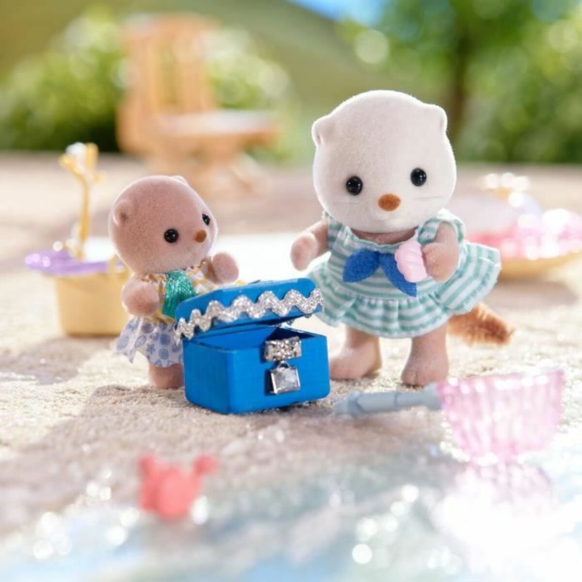 Ledad figur Sylvanian Families Las hermanas nutrias marinas djur - 3