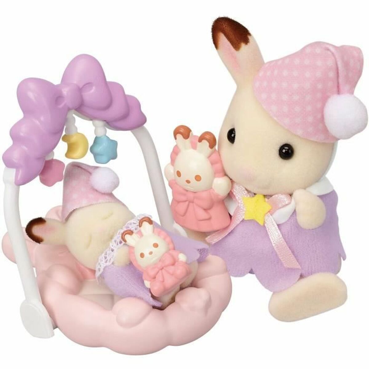 Ledad figur Sylvanian Families Las hermanas conejitas de chocolate: hora de dormir Flicka - 3