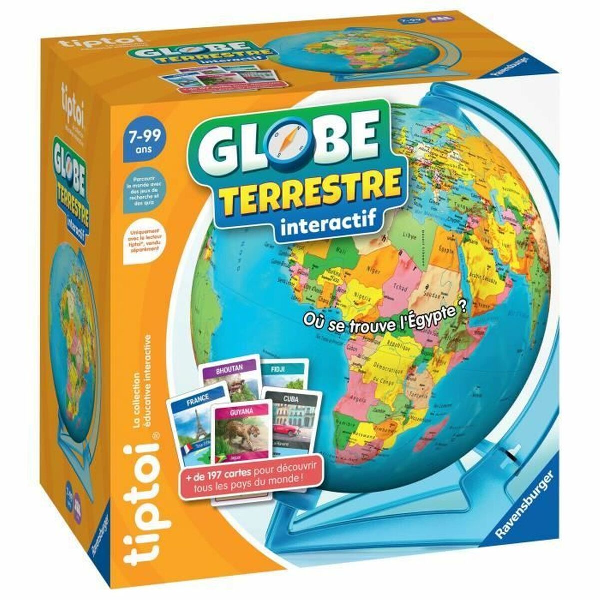 Interaktiv jordglob Ravensburger (FR) Plast