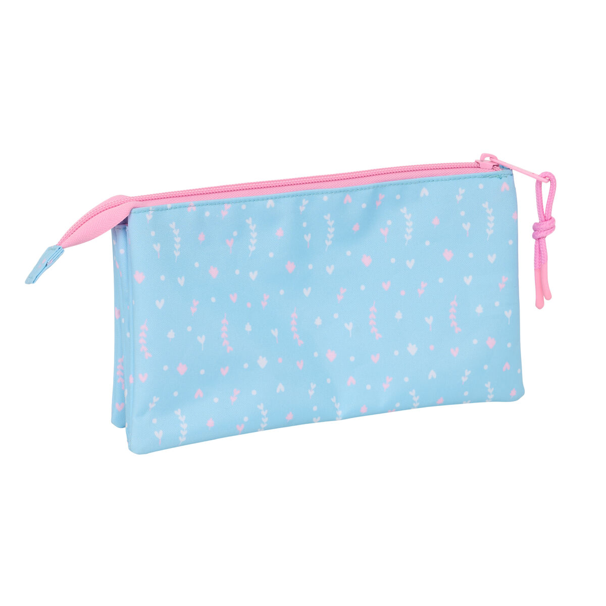 Tredubbel Carry-all BlackFit8 Smile Rosa Ljusblå 22 x 12 x 3 cm - 3
