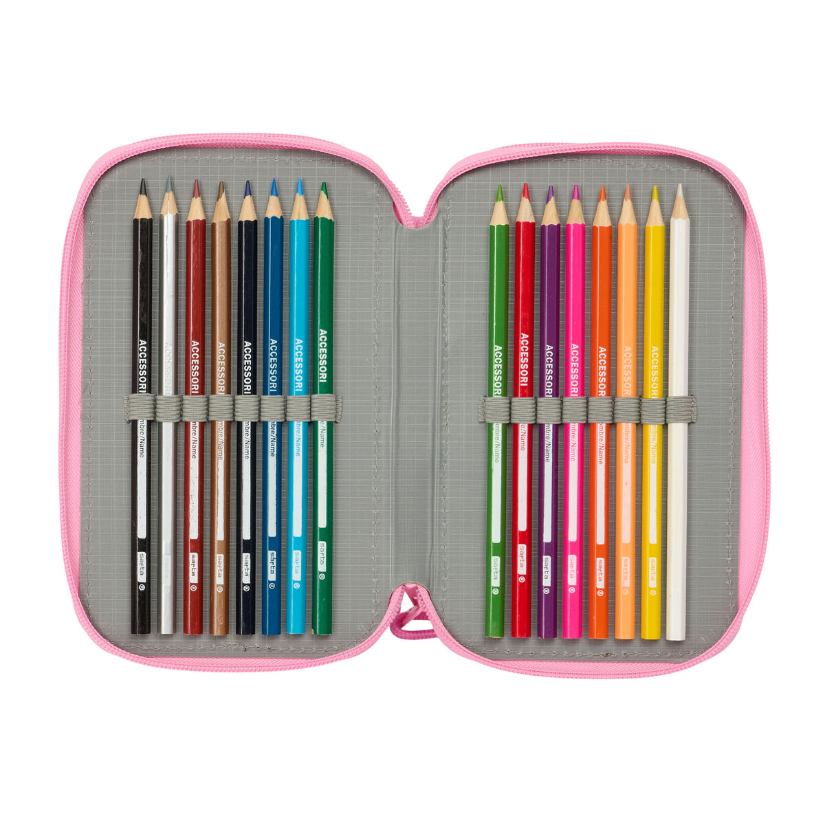 Bag BlackFit8 Smile Blå Rosa 12,5 x 19,5 x 5,5 cm 37 Delar