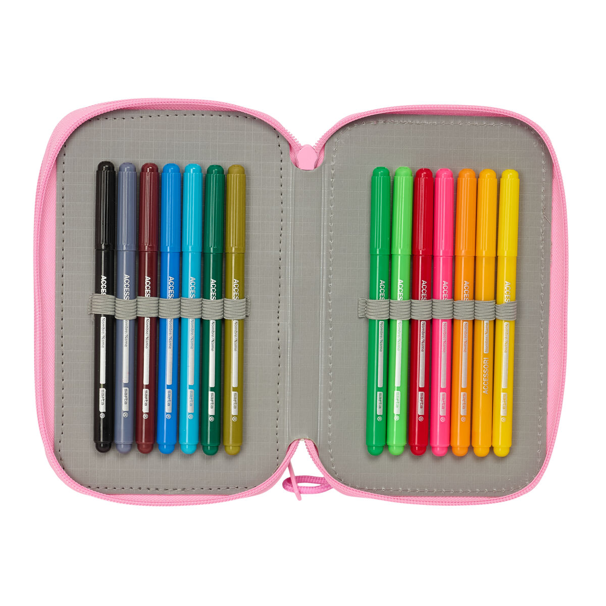 Bag BlackFit8 Smile Blå Rosa 12,5 x 19,5 x 5,5 cm 37 Delar - 2