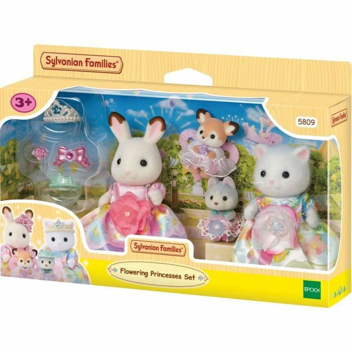 Ledad figur Sylvanian Families Princesas con vestidos de flores Prinsessa
