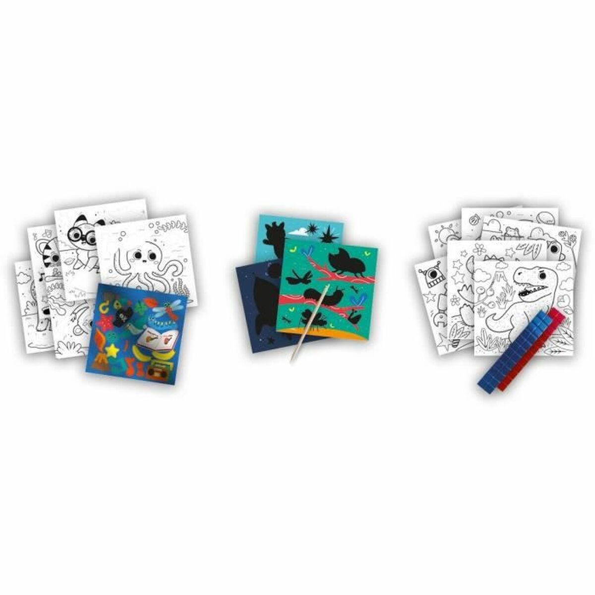 Målarbilder SES Creative Activity Colouring Book 3 i 1 Anteckningsbok - 2