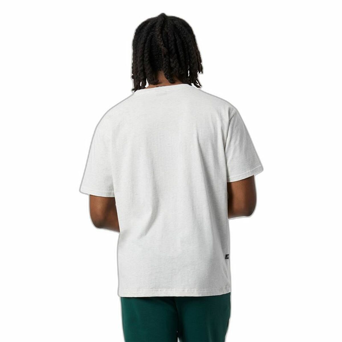 T-shirt med kortärm Herr New Balance Nb Essentials Graphic 1 Sah Vit - 3