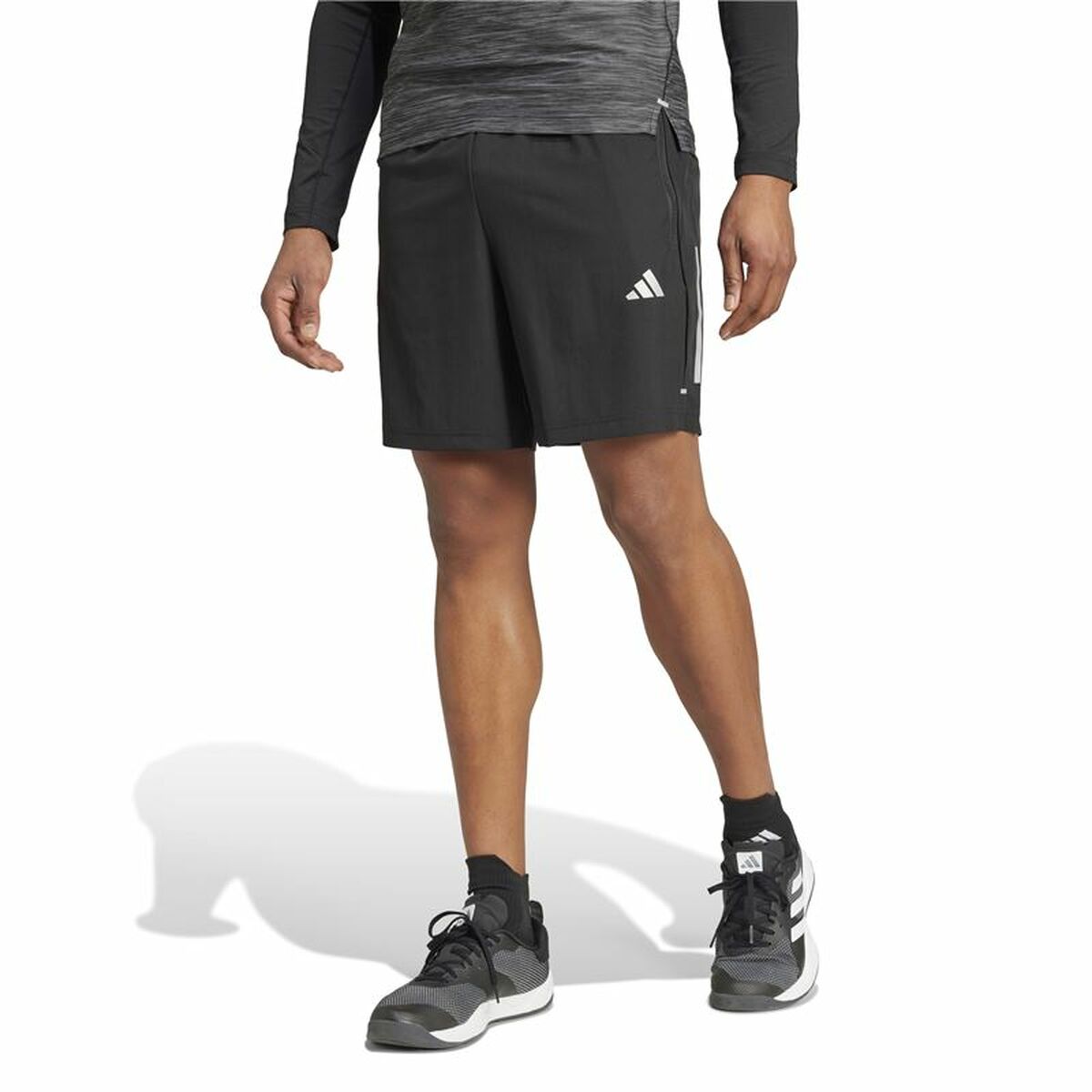 Sportshorts för män Adidas Gym+ 3 Bandas Woven Svart - 2