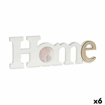 Fotoram Gift Decor Home Vit Brun Trä MDF (6 antal)