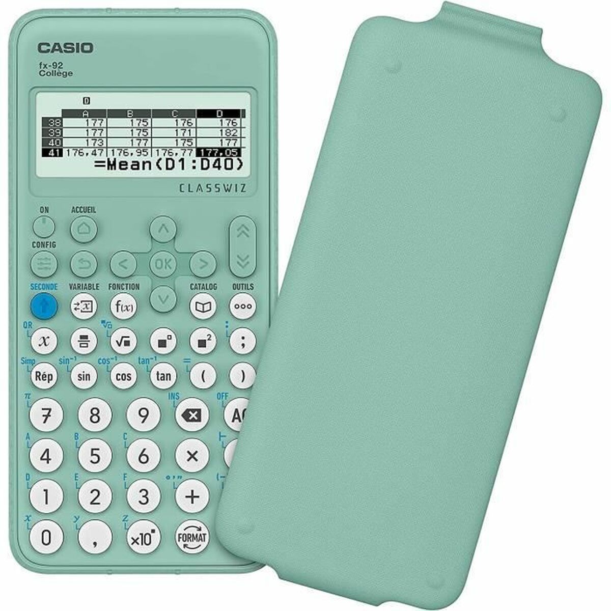 Vetenskaplig Kalkylator Casio College FX -92+ Grön - 2