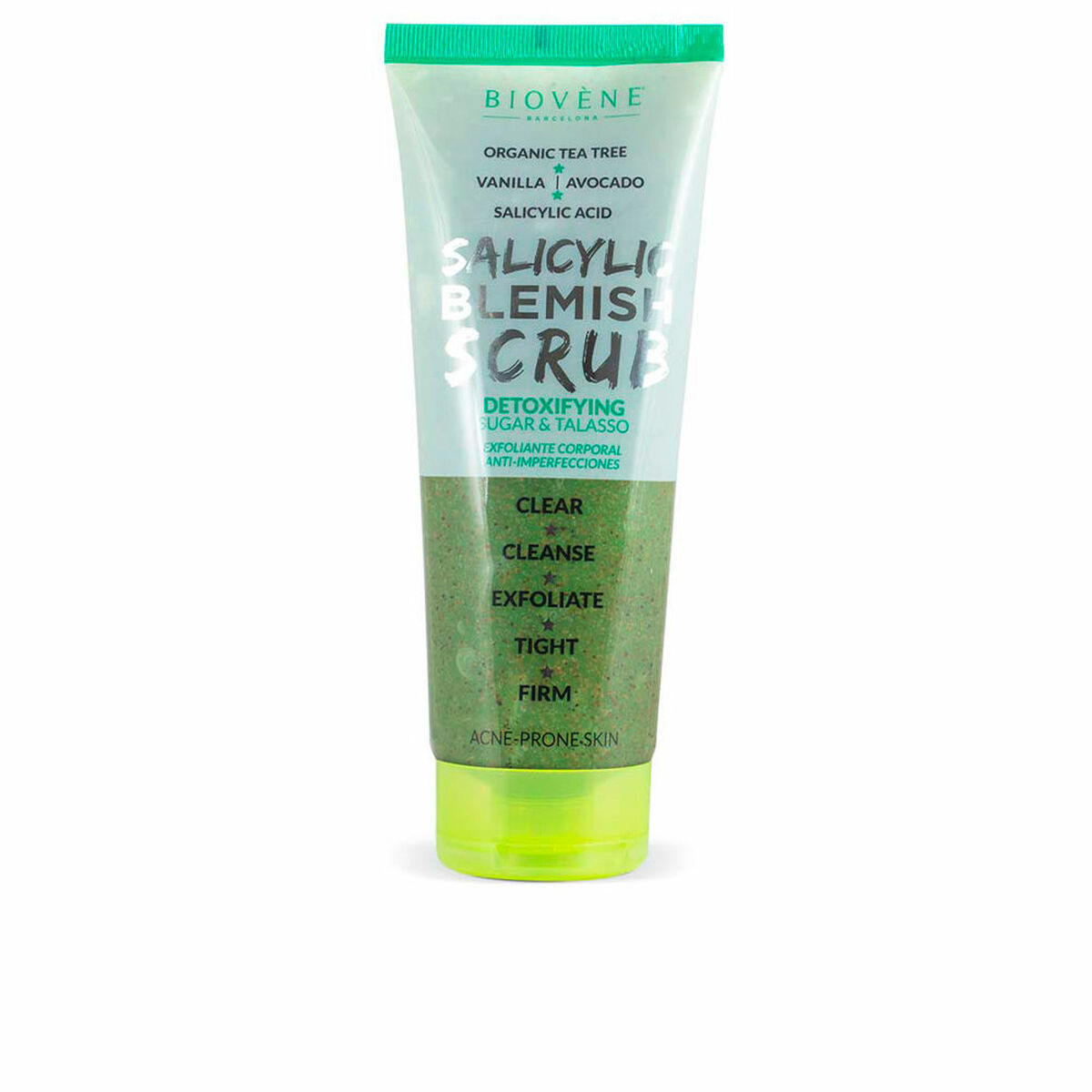 Kroppsskrubb Biovène Salicylic Blemish Scrub 250 ml Detoxifierande