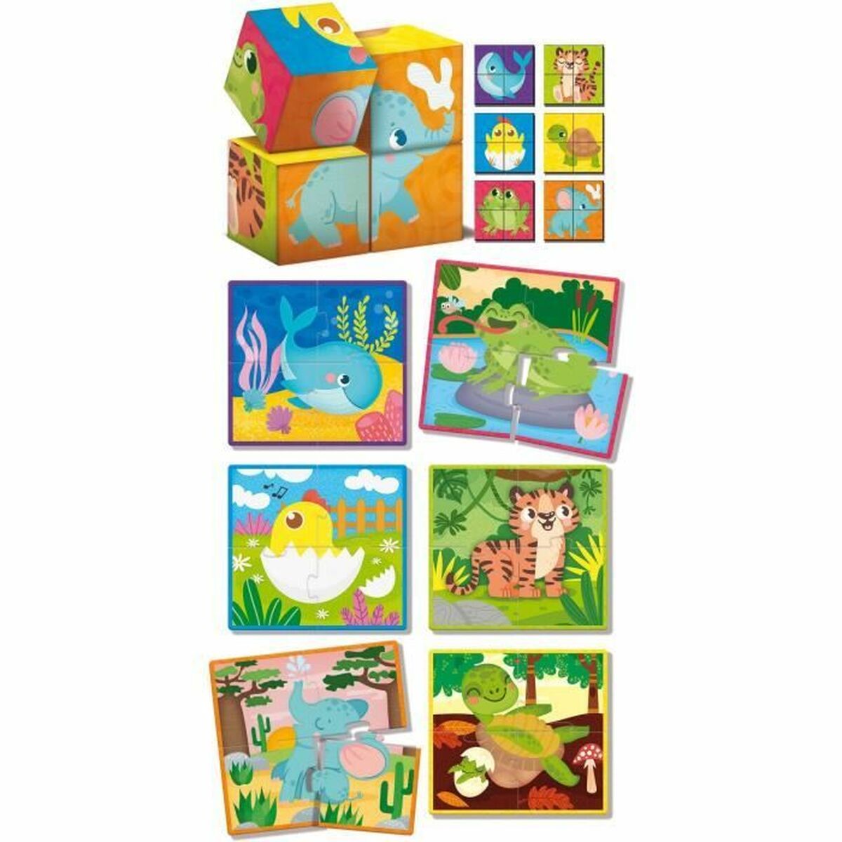 Utbildningsspel Lisciani Giochi Cubes & Puzzle - 2