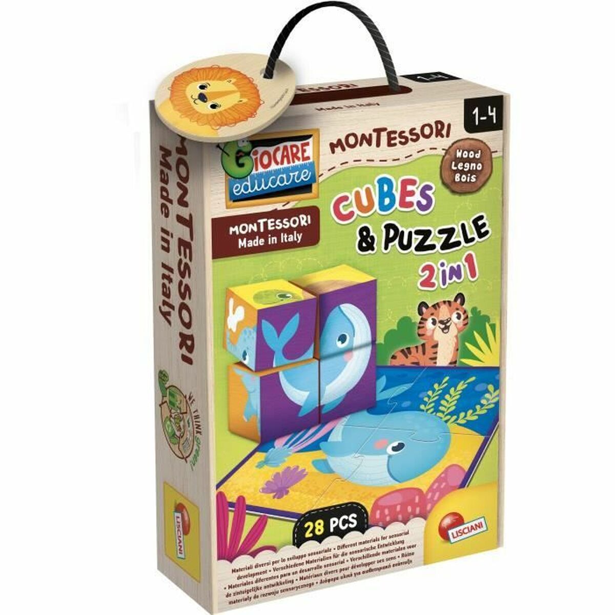 Utbildningsspel Lisciani Giochi Cubes & Puzzle