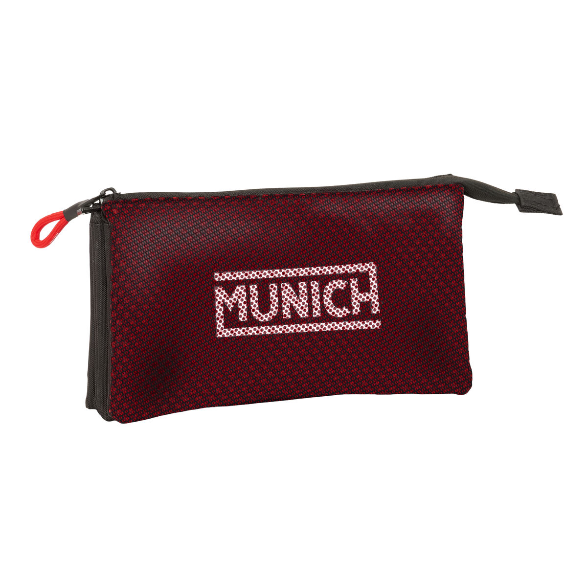 Tredubbel Carry-all Munich Vulcan Svart 22 x 12 x 3 cm