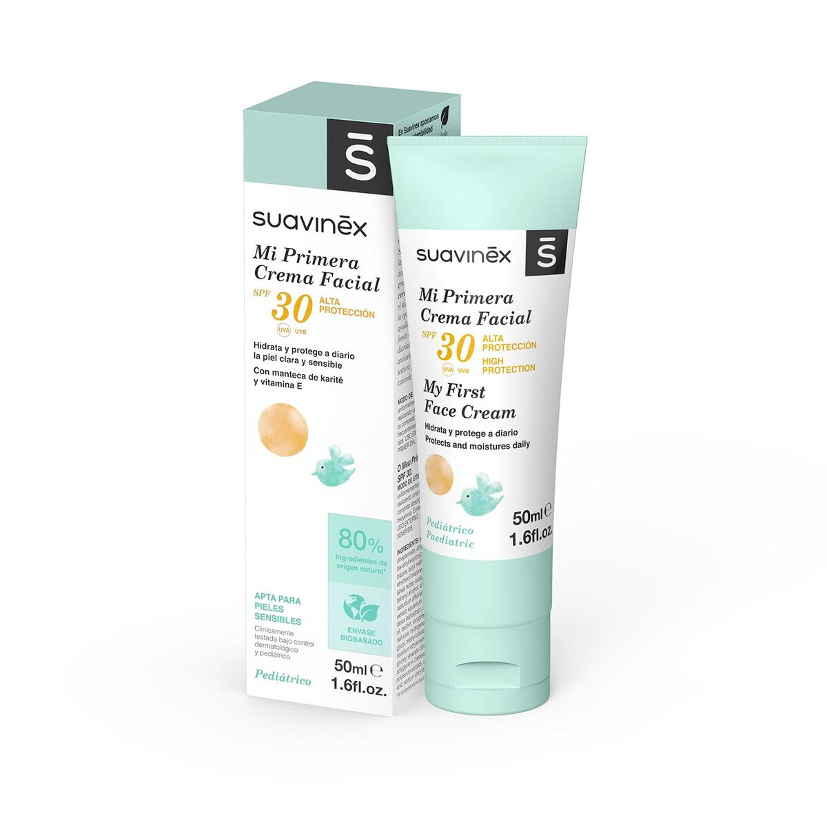 Fuktgivande ansiktskräm för bebisar Suavinex Crema Spf 30 50 ml