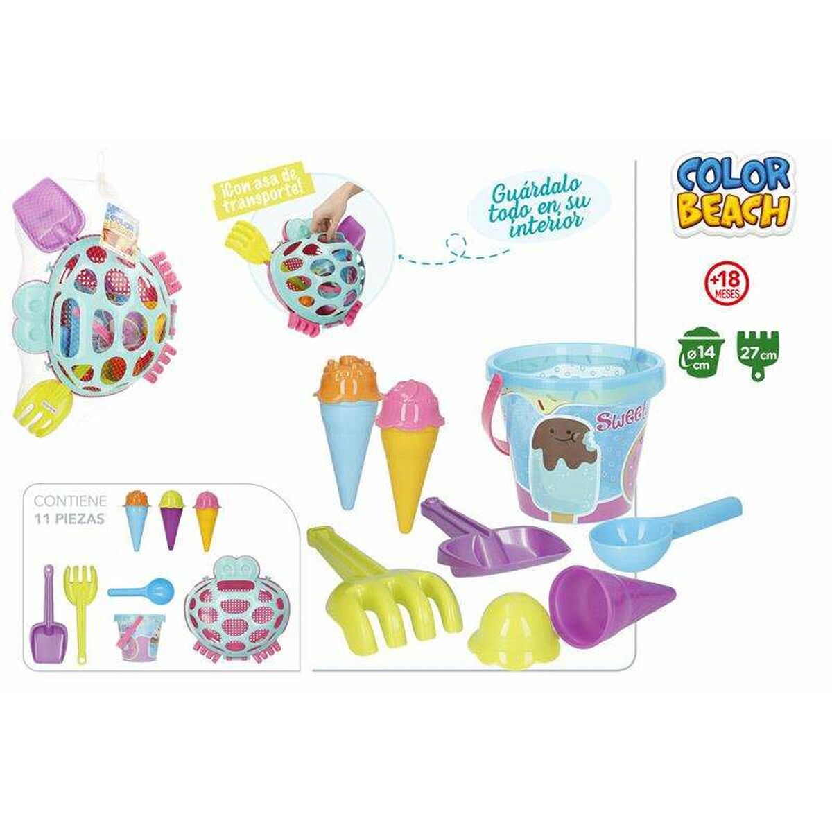 Strandleksaker set Colorbaby 14 cm - 2
