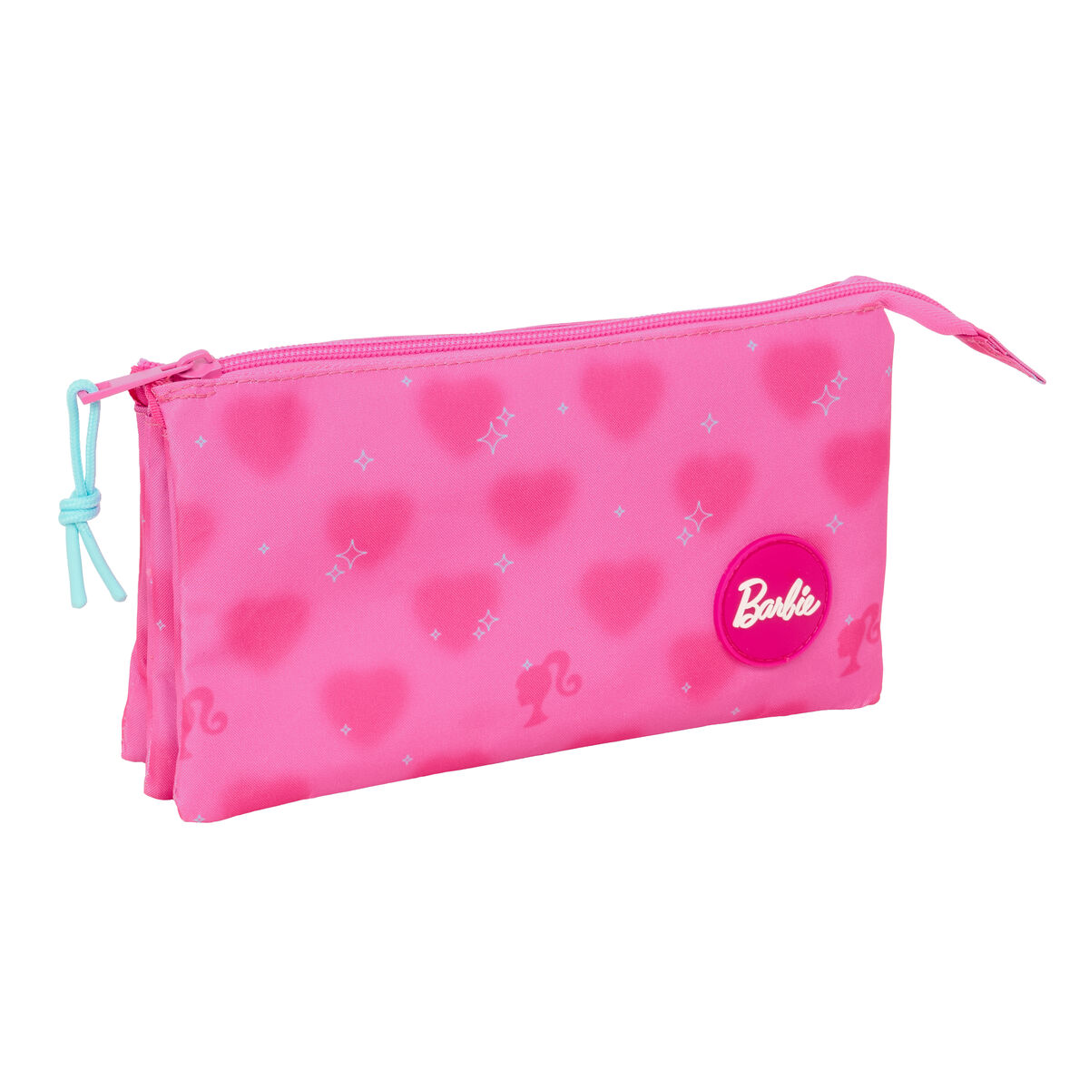 Tredubbel Carry-all Barbie Corazones Rosa 22 x 12 x 3 cm