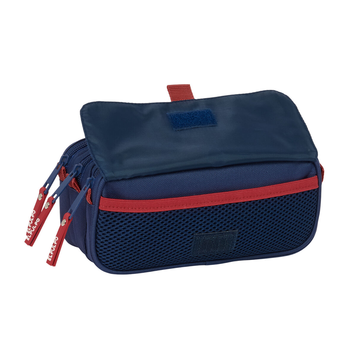 Tredubbel Carry-all El Pulpo Marinblå 21,5 x 10 x 8 cm - 3