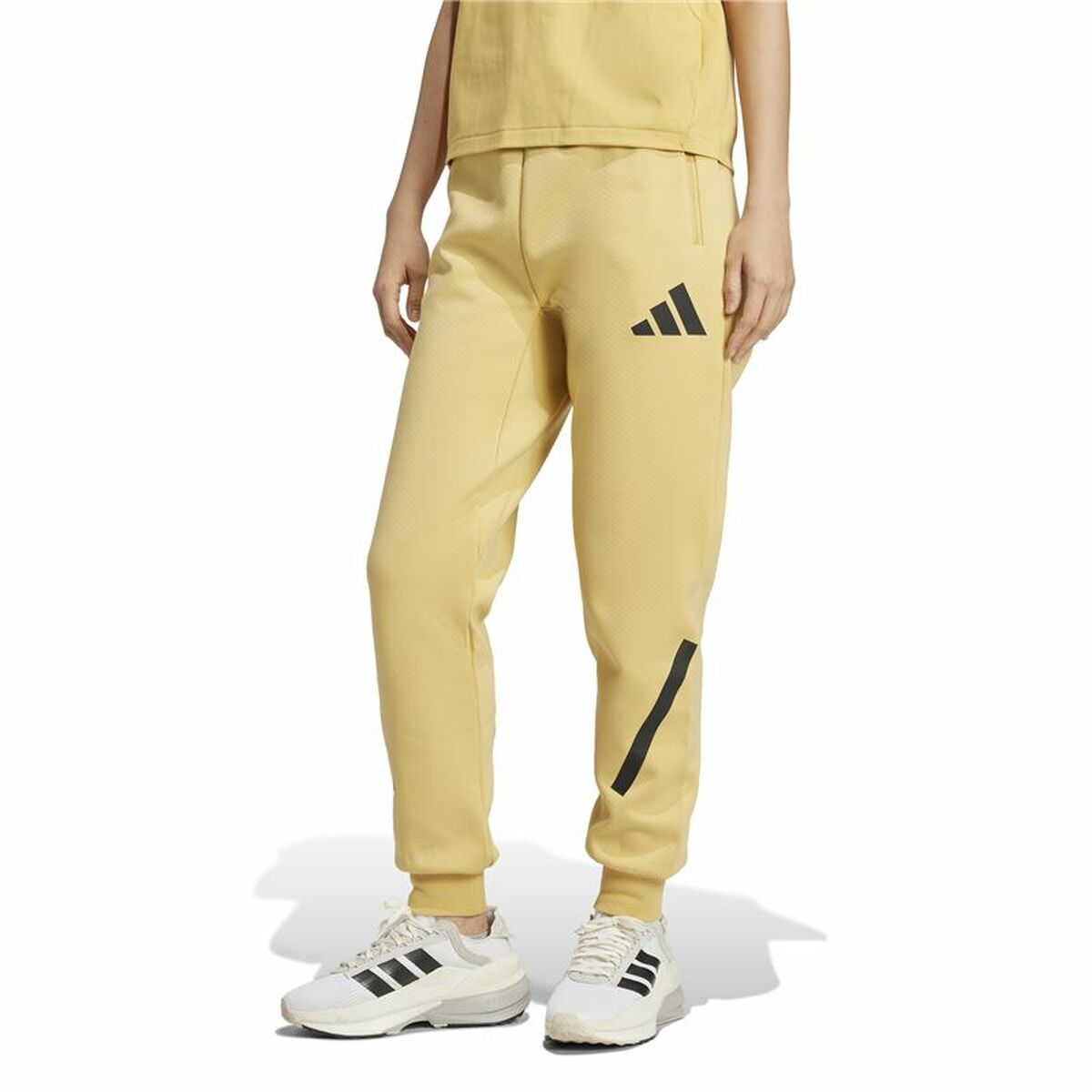 Långa träningsbyxor Adidas Z.N.E. Gul Kvinna - 2